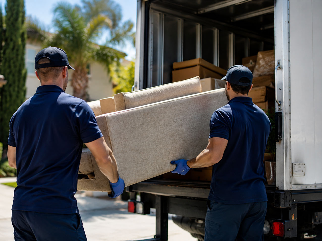 Junk removal cost Orange, CA - Joe's loaded truck after a job
