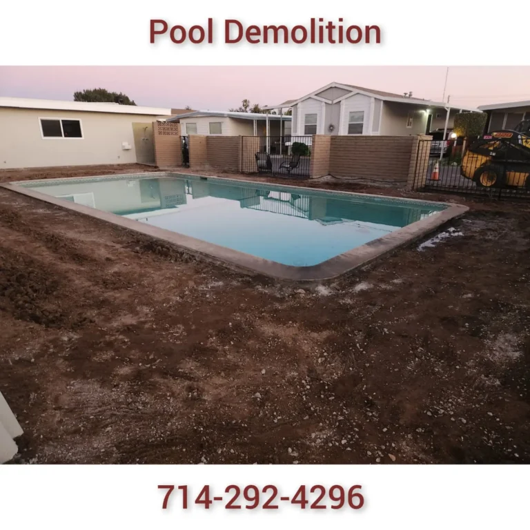 Concrete demolition and removal in Orange County